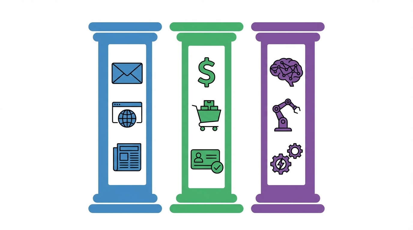 Diagram of the strategic pillars for thriving in the 2025 creator economy.