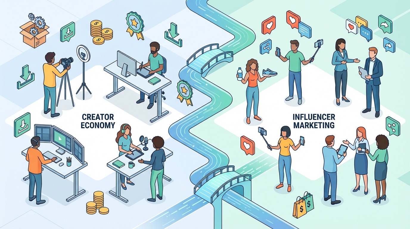 Beyond Buzzwords: Creator Economy vs. Influencer Marketing