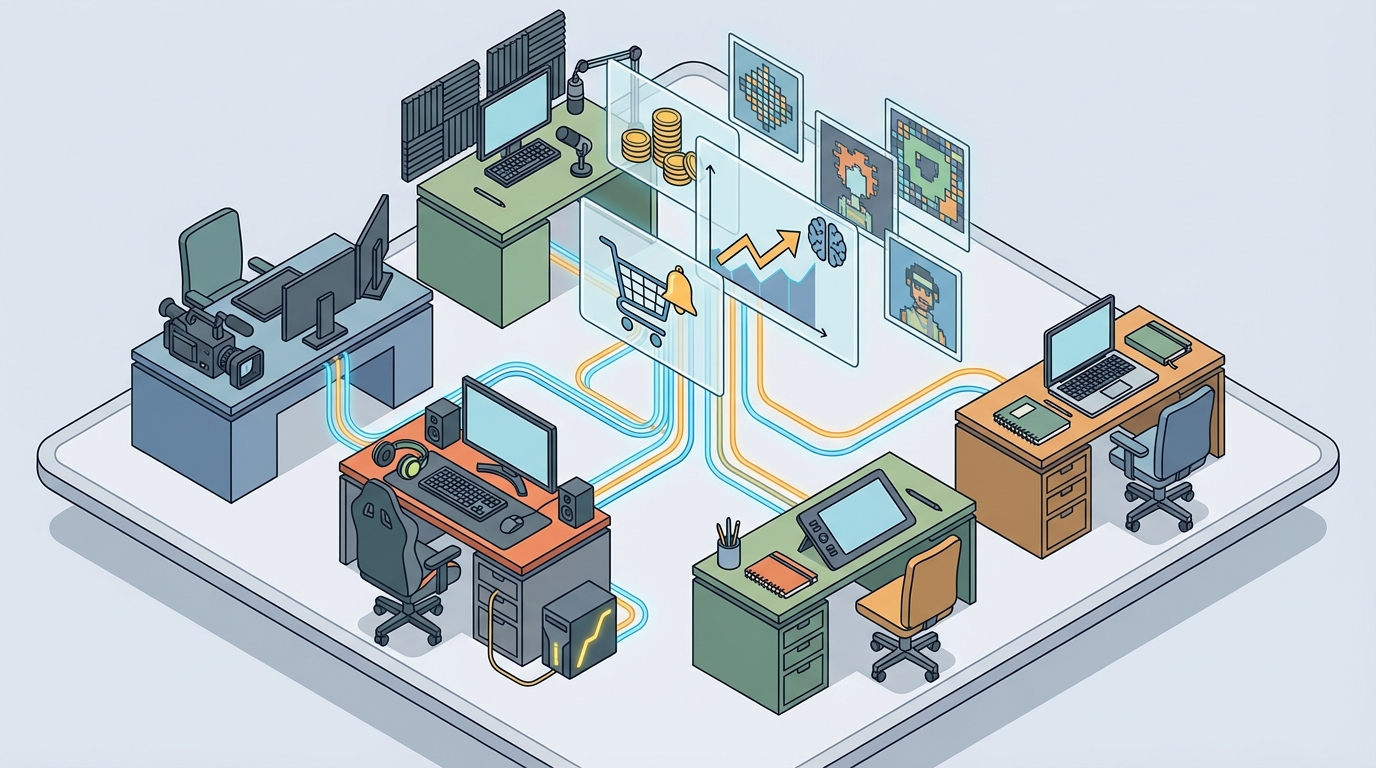 The modern creator economy spans multiple platforms, tools, and revenue streams.